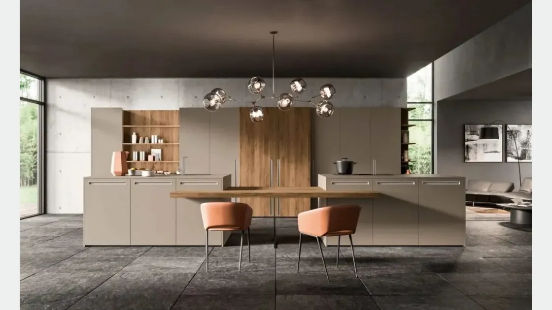 Cucina Moderna con isola Time 01 2023 di Gentili Cucine